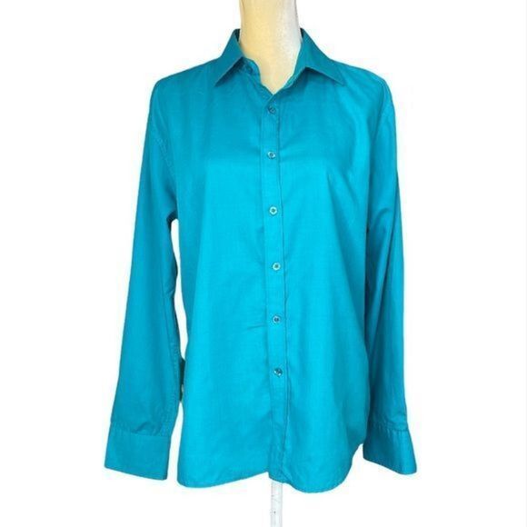 Sovereign Code Women Teal Blue Top Shirt Size Small Long Sleeves EUC - Picture 2 of 12